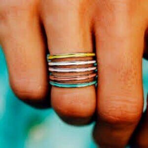 NWT - Puravida Spring Fling Ring Stack